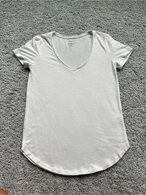 Classic V-Neck Women's Tee - White